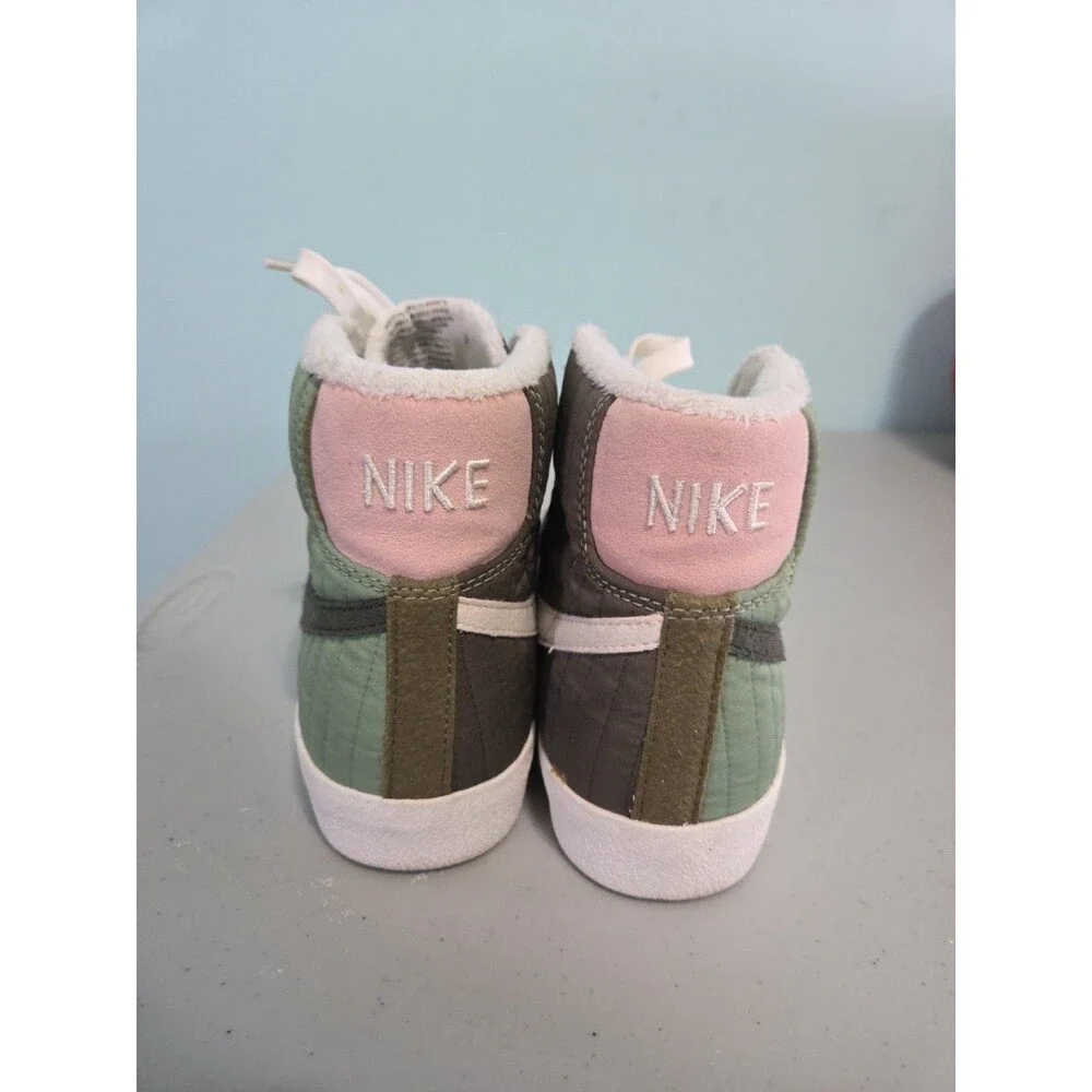 Nike Blazer Mid '77 Premium 'Sequoia Quilt' Olive White DD8024-300 5y